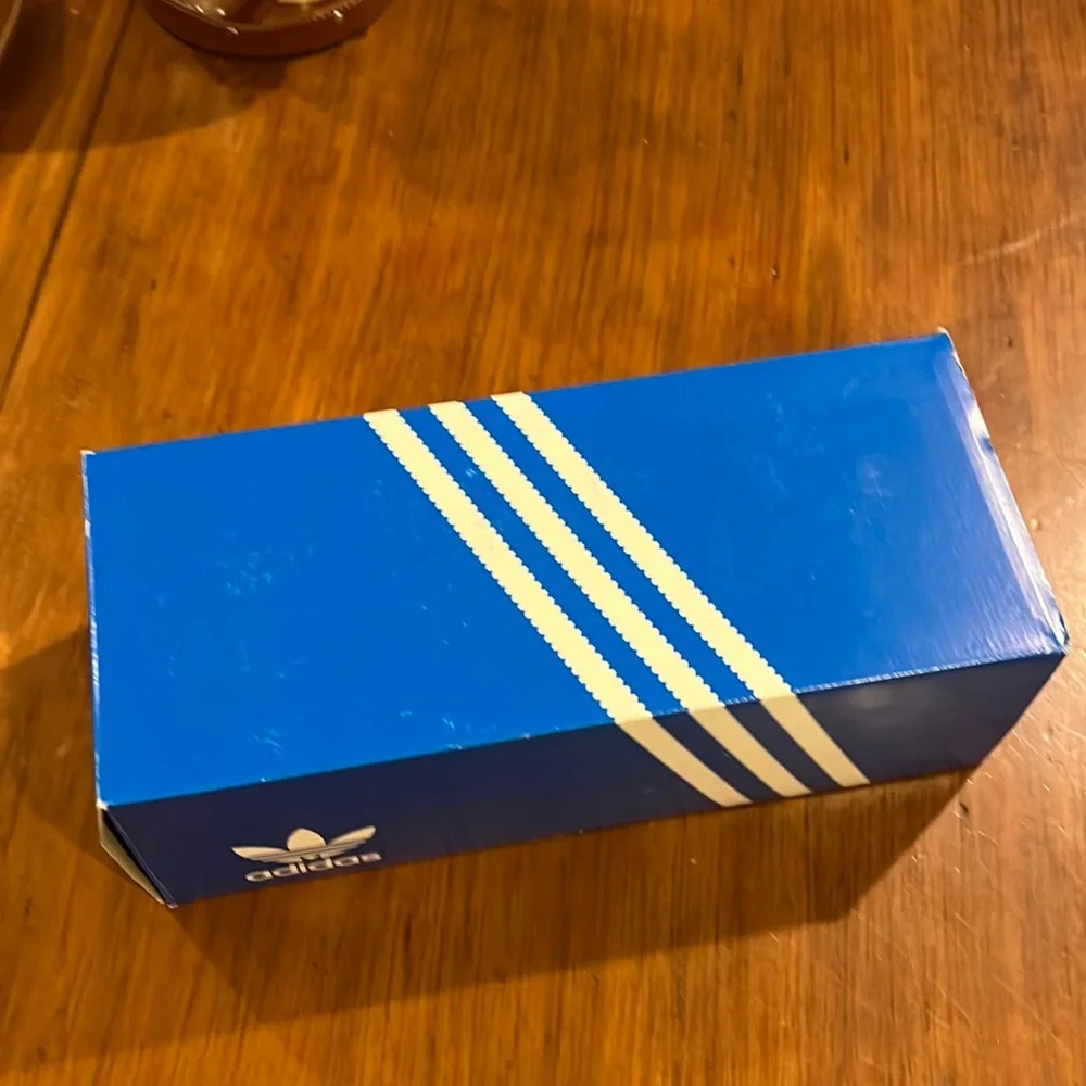 Adidas Adilette slides sandals new shoes blue flip flop Italy BA7539 Mens Size 4